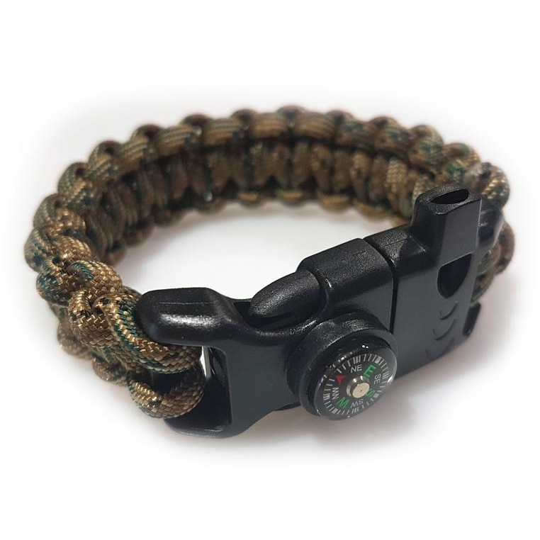 paracord survival bracelet with compass