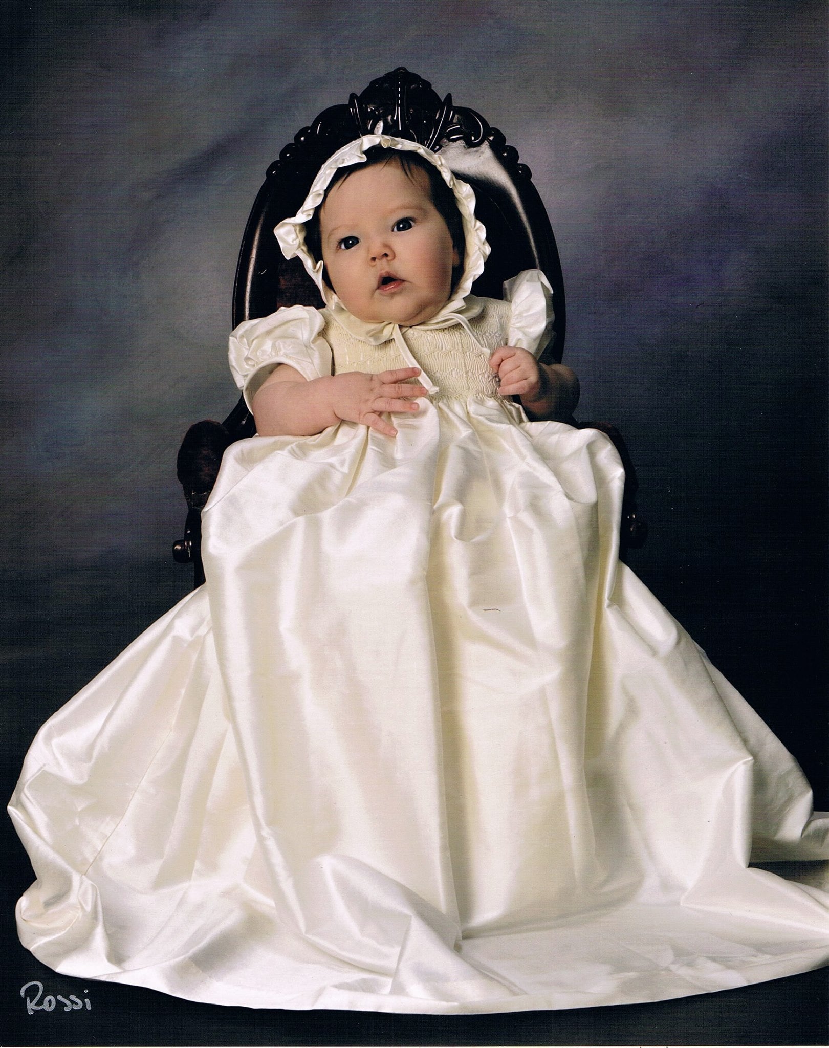 silk baptism gown