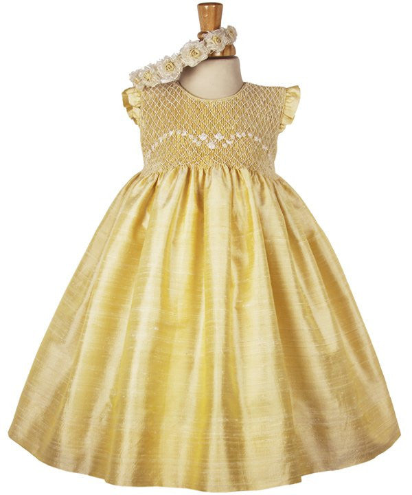 girl baby silk dress