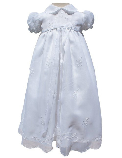 white christening gown