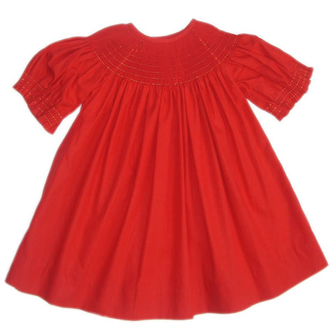 Learn to smock Ready to smock red strip