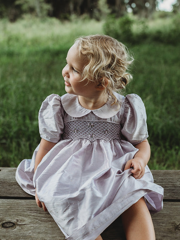 silk smocked dresses for toddlers