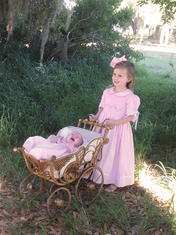 smocked easter dress baby girl