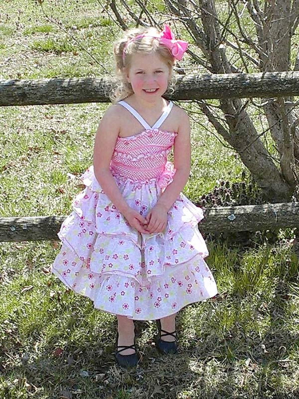 Girls Summer Pink Dresses with Ruffles