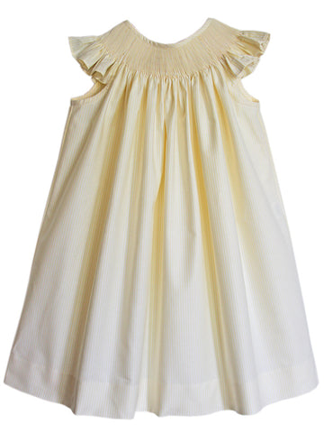 yellow smocked easter dress