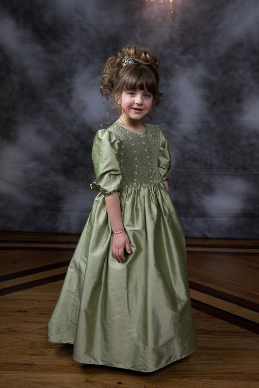 silk smocked dresses for toddlers