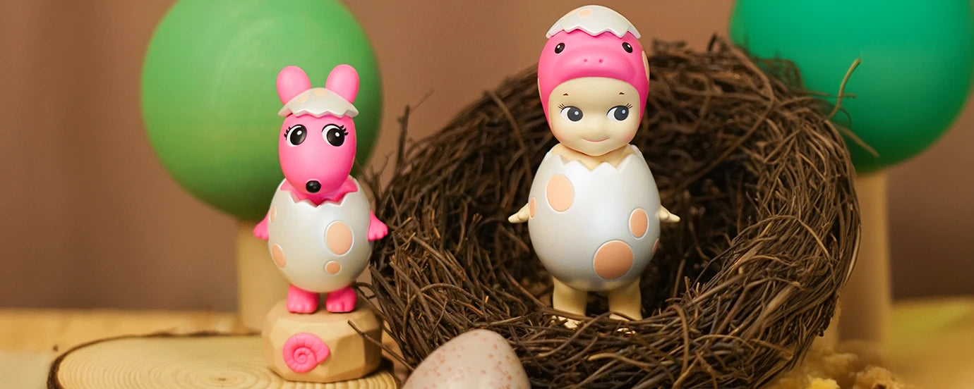 Robby and Sonny Angel figures from the new Dinosaur series