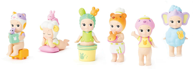 The collection of Regular Figures from the Sonny Angel Home Sweet Home Series in the order listed below.