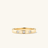 Gold ring with three diamonds. Handcrafted in 14k solid gold, perfect for any occasion. Product title: Diamonds Band.