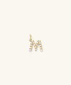 Pearl Letter Charm: A gold letter charm adorned with pearls, perfect for adding elegance to any necklace stack. Handcrafted in 14k solid gold.