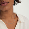 Close-up of a woman's neck showcasing the Rope Chain Necklace, a sleek, versatile fashion accessory that can be worn alone or with charms.