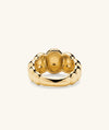 Puffy Charlotte Ring: An 18k gold vermeil ring with a bold, curved design, part of the Charlotte Collection.