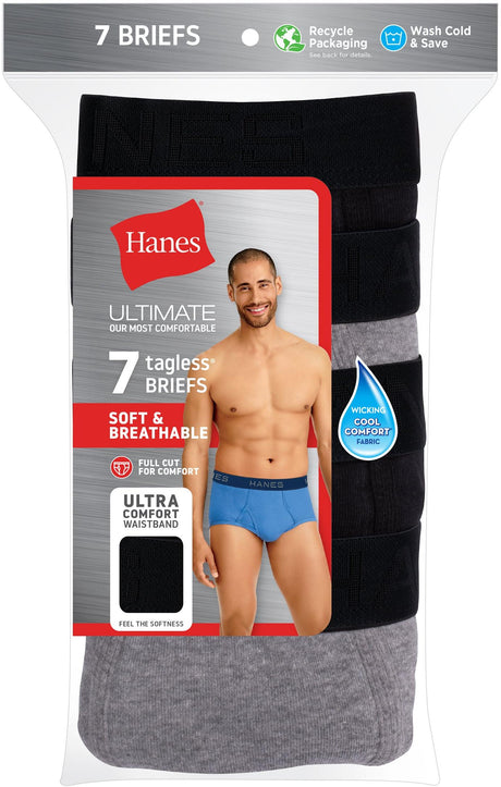 Hanes Ultimate™ Cool Comfort™ Cotton Ultra Soft 5 Pack Knit Brief