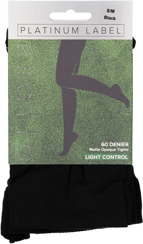 MeMoi Completely Opaque Control Top Tights Black Small/Medium at   Women's Clothing store