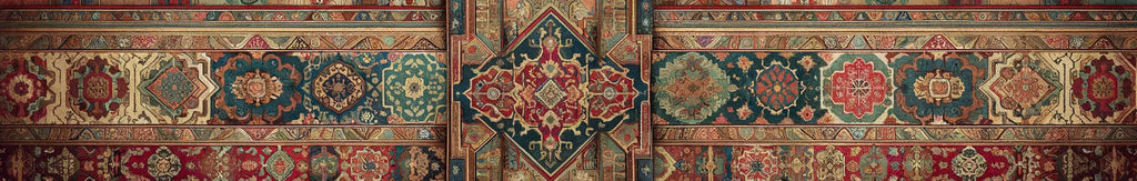 Islamic border of an antique rug