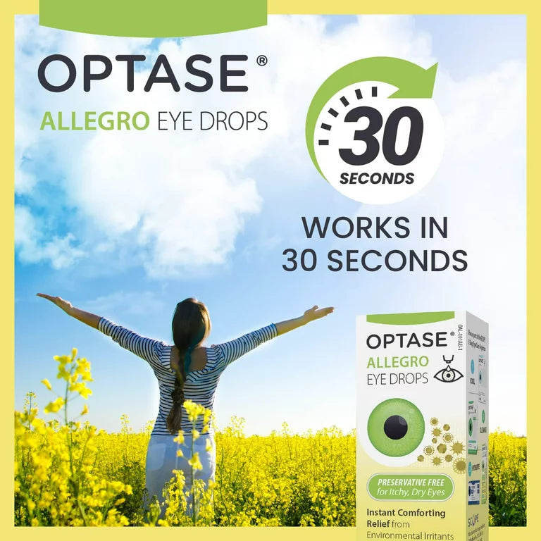  OPTASE HYLO Relief - Gotas para ojos secos, de acción rápida,  sin conservantes, para ojos secos, con sistema patentado HYLO de entrega, lágrimas  artificiales para alivio leve a moderado de ojos