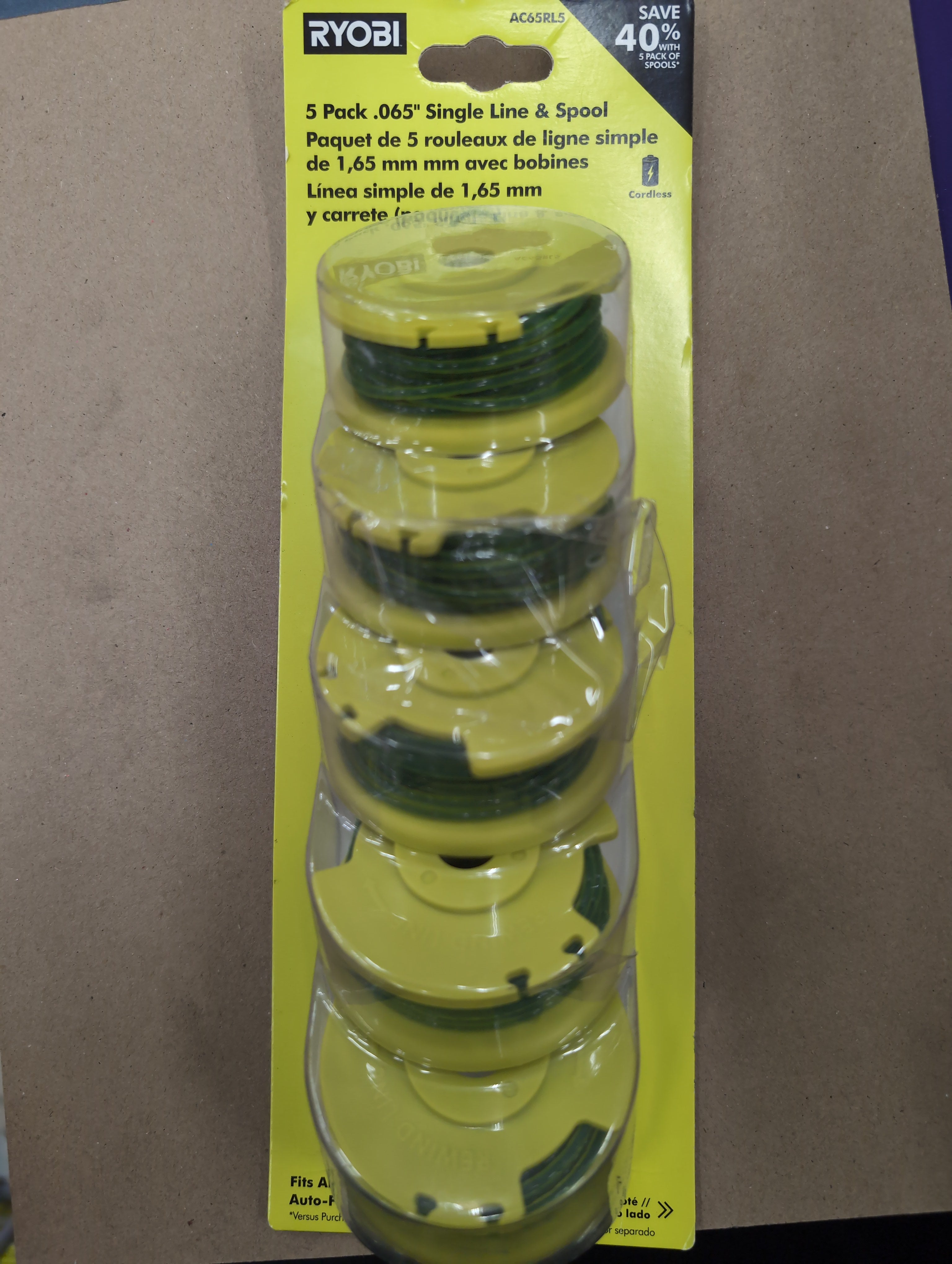RYOBI
0.065 Replacement Auto Feed Line Spools (5-Pack)