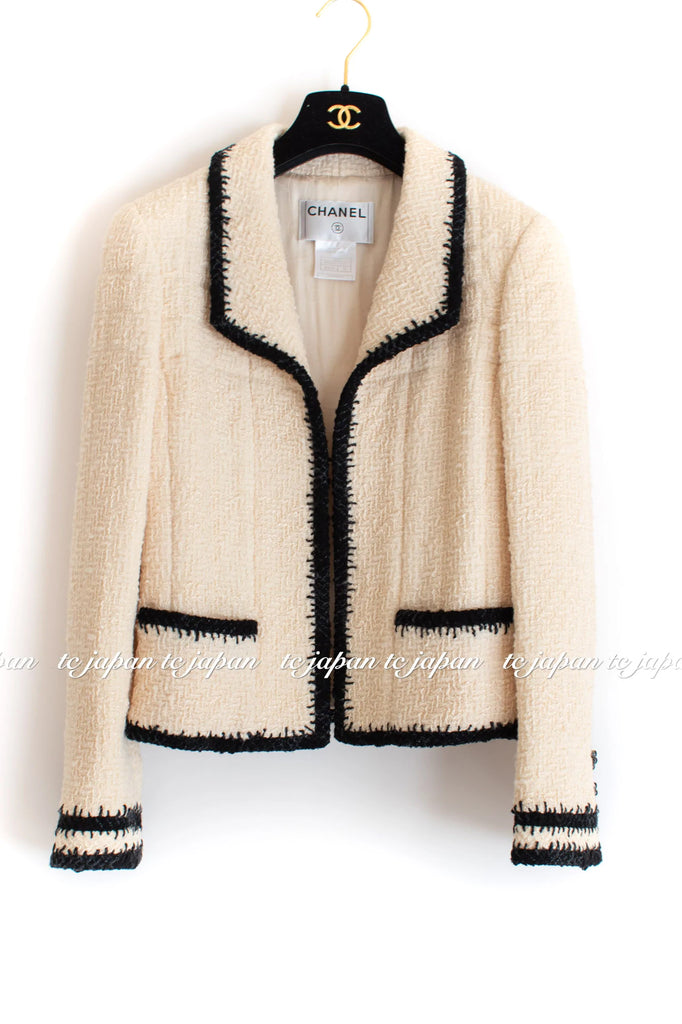 chanel ivory 06Pf jacket シャネル　アイボリー ジャケット