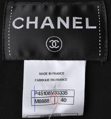 chanel tag size