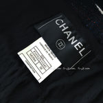 CHANEL 02A Mix Color Zipper Collarless Jacket 38 シャネル ミックス・ジッパー・ノーカラー・ジャケット 即発