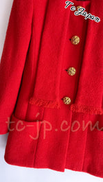 CHANEL 92A Iconic Collector's Piece Purple or Red Jacket 36 38 シャネル パープル・レッド・コレクター限定品 レア・ジャケット 即発