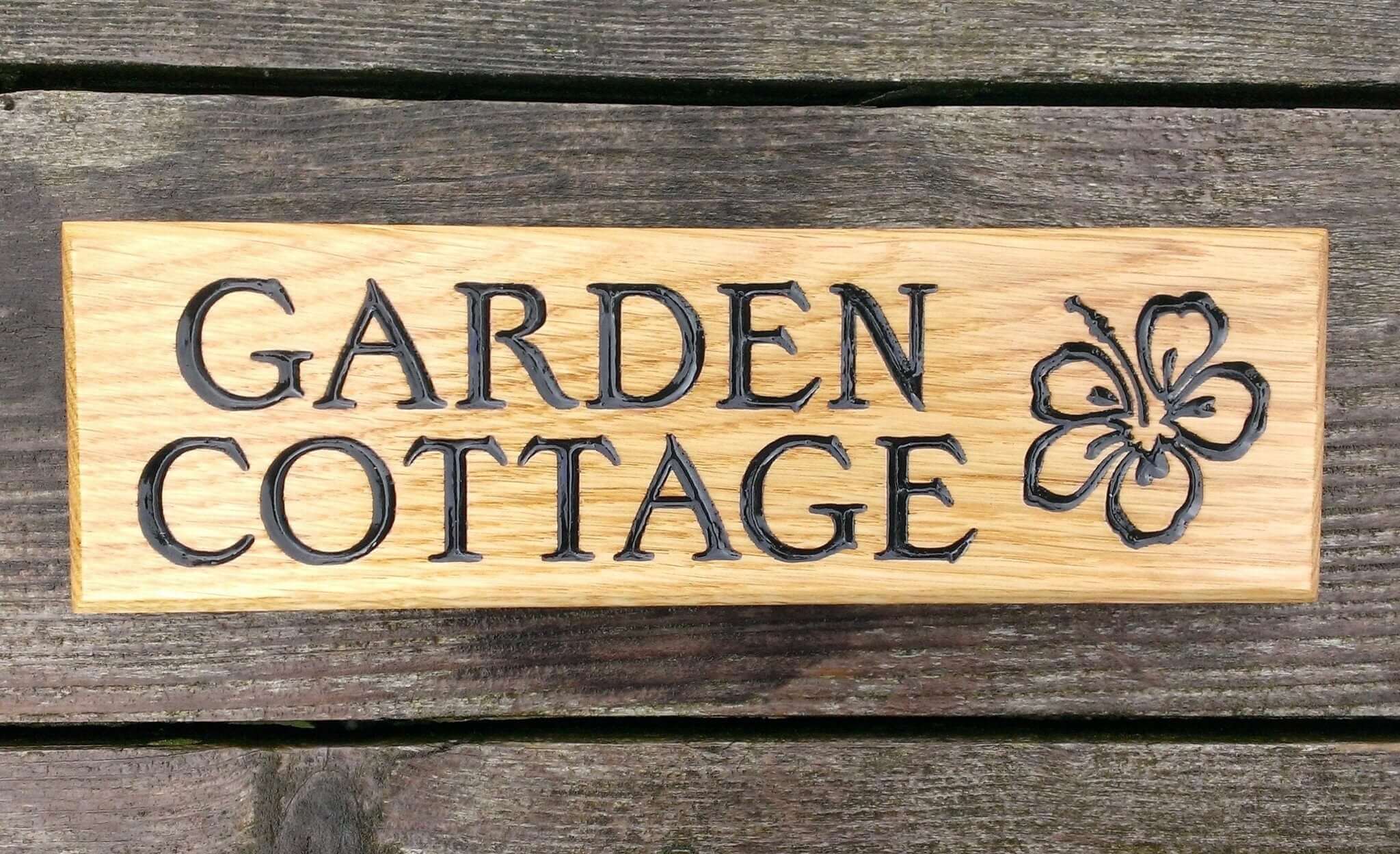 Small Thin House Sign 265 x 80mm - Bramble Signs