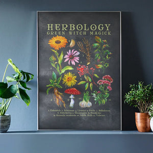 Herbology Green Witch Magick Wall Decor - AGS Hippie & Happy