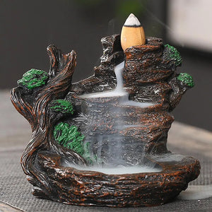 Waterfall Mountains Rivers Incense Burners Holder - AGS Hippie & Happy