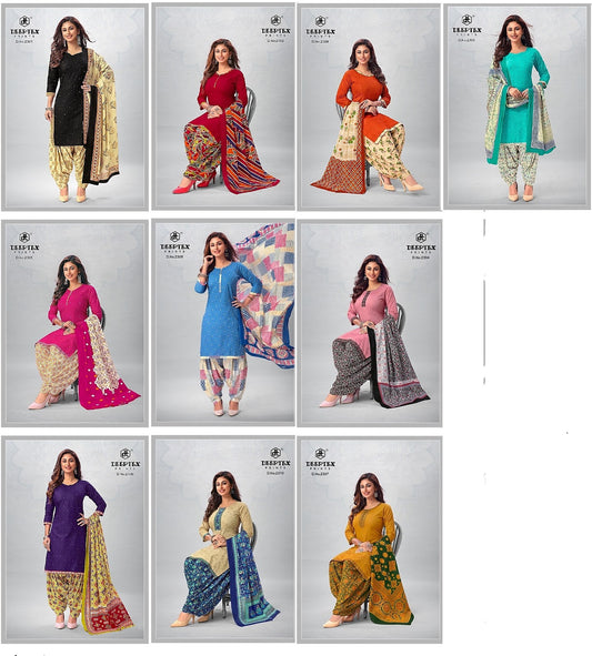 Miss India Vol 82 Deeptex Prints Cotton Dress Material – Kavya Style Plus