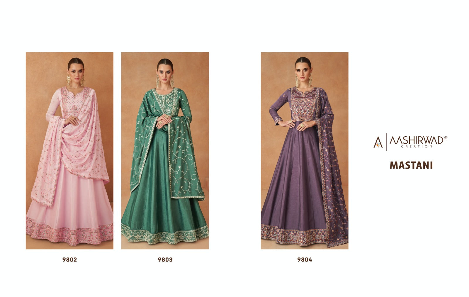 Jannat By Aashirwad Creation Designer Partywear Gown Collection Aashirwad  Creation Wholesale Gowns Catalog