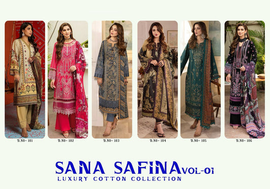 Gulaal Classy Luxury Cotton Collection Vol 6 Karachi Dress Material  :textileexport