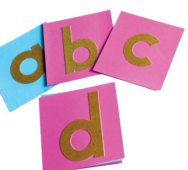 3 Inch Cardstock Paper Letters Full Alphabet 26 Lowercase 