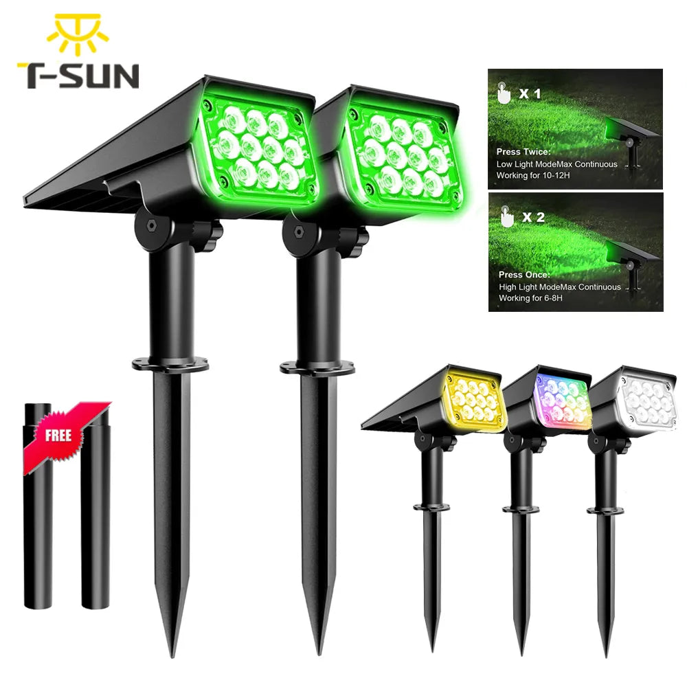 Adjustable Solar Power Lights: Super Bright Solar Spotlights