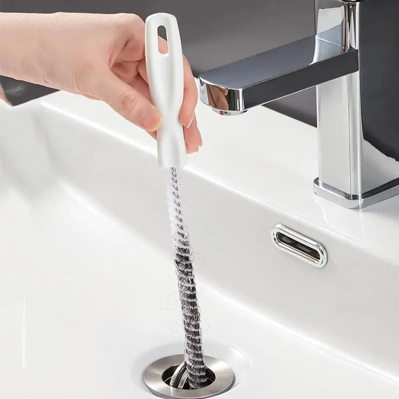 Pipe Dredging Brush Bathroom Hair Sewer Sink Cleaning