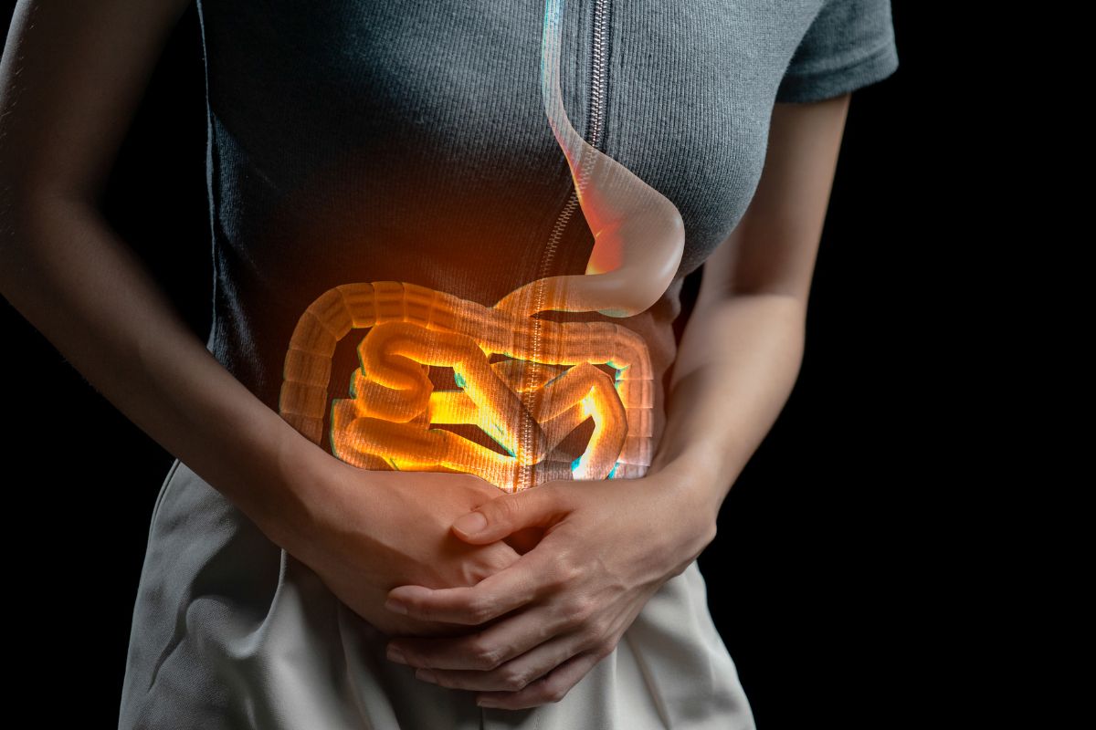 A severe abdominal pain one of the symptoms of Crohn's Disease.