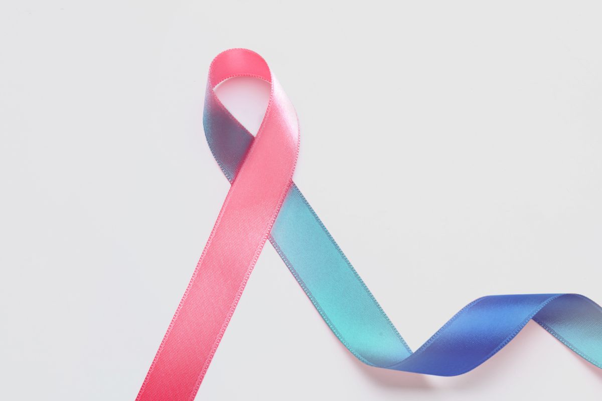 Infertility Awareness Pink and Blue Ribbon