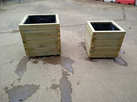 Wooden planters