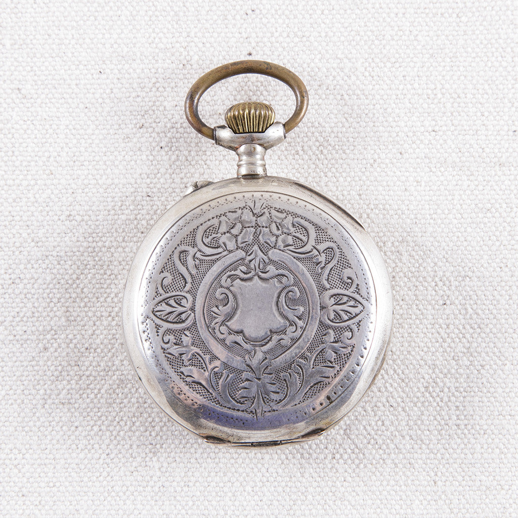 Silver Pocket Watch - French Metro Antiques