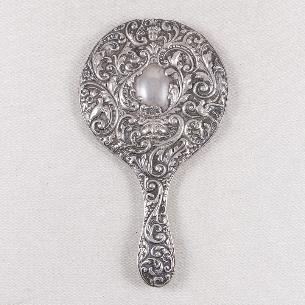 Silver Hand Mirror - French Metro Antiques