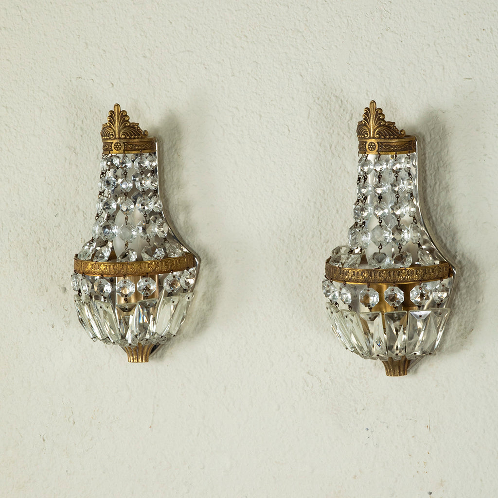 crystal sconces