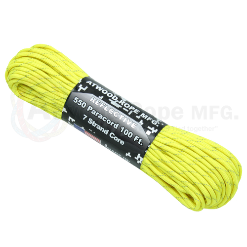 Buy EdcX4 mm Reflective Paracord 550 (15, 30, 50 m) – Tear-Resistant Parachute  Cord for Survival Made of 100% Nylon, 4 mm Type III with 7 Wires (Reflective  Sofit Yellow, 50 m) Online at desertcartSeychelles