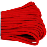 550 x 100ft paracord red closeup
