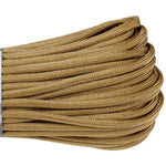 550 x 100ft paracord tan close