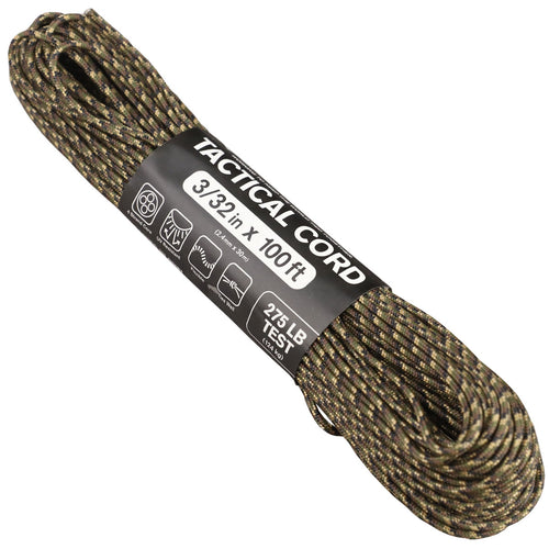 Atwood Rope 275 Paracord, Urban Camo, 100 Feet - KnifeCenter - RG1156