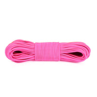 pink bungee cord by the foot