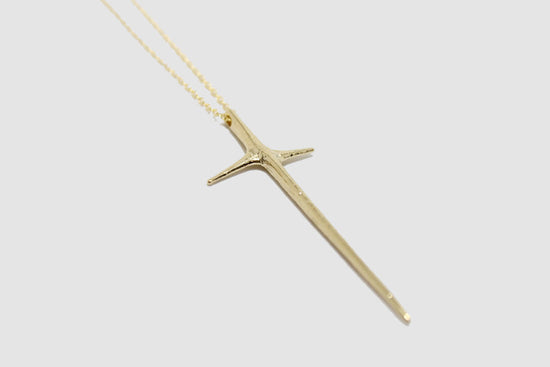 Elisabeth Bell 14k Gold Large Thorn Necklace