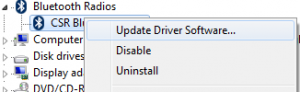 Update Driver Software