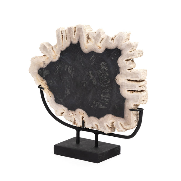 Four Hands Petrified Wood Sculpture - Dark