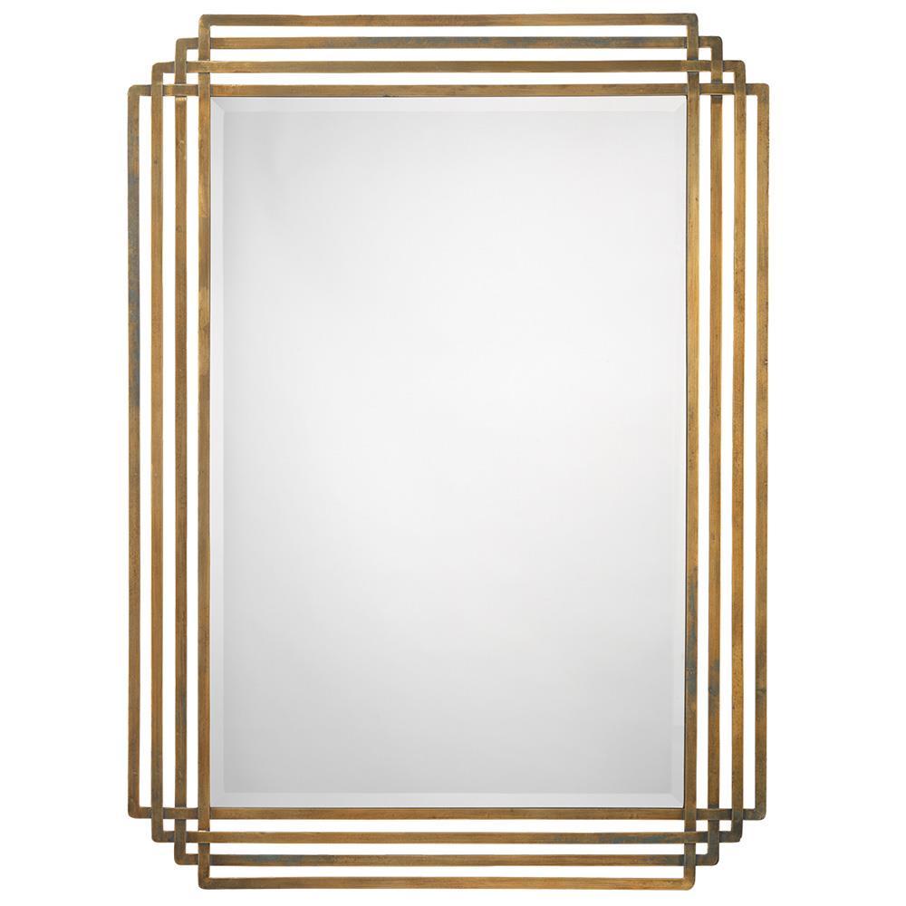 Jamie Young Serai Mirror in Antique Brass