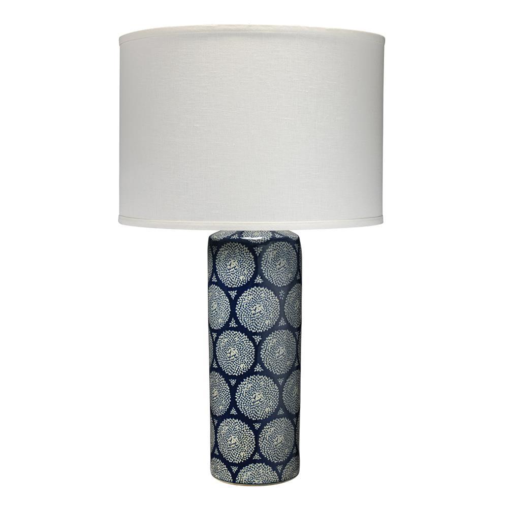 Jamie Young Jamie Young Neva Table Lamp in Blue and White Ceramic 9NEVABLD131C